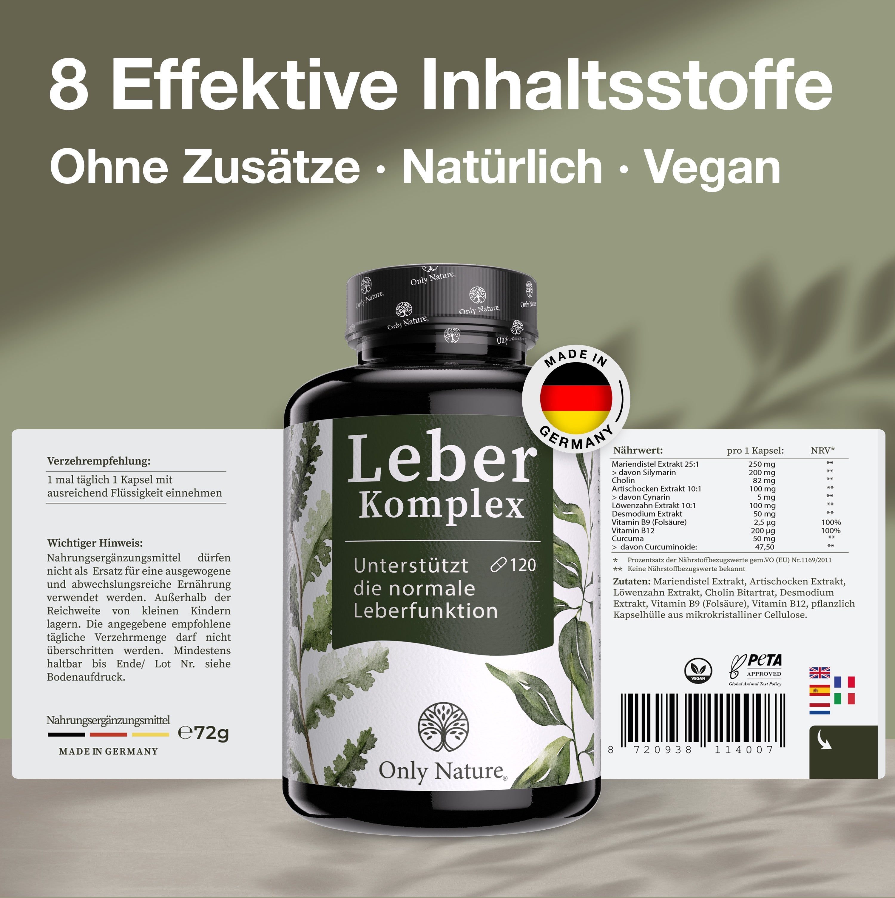Leber Kapseln Hochdosiert - 120 Kapsel