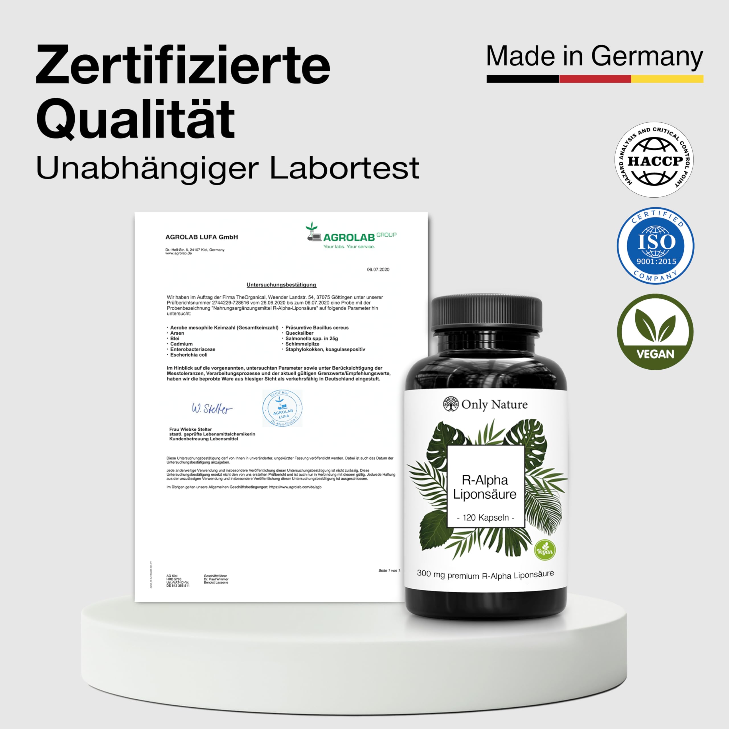 R Alpha Liponsäure 300mg - 120 Kapseln