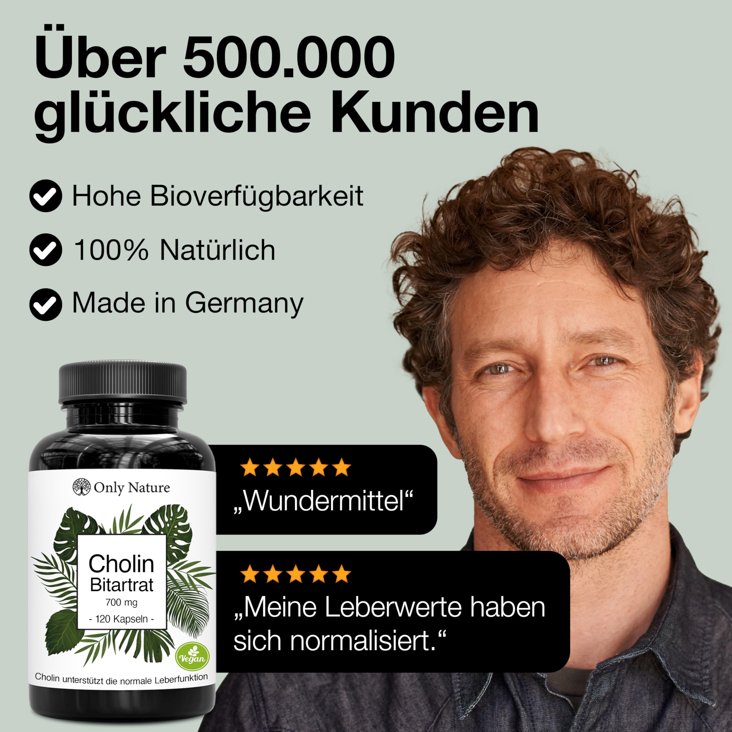 Cholin hochdosiert 700 mg - 120 Leber Kapseln