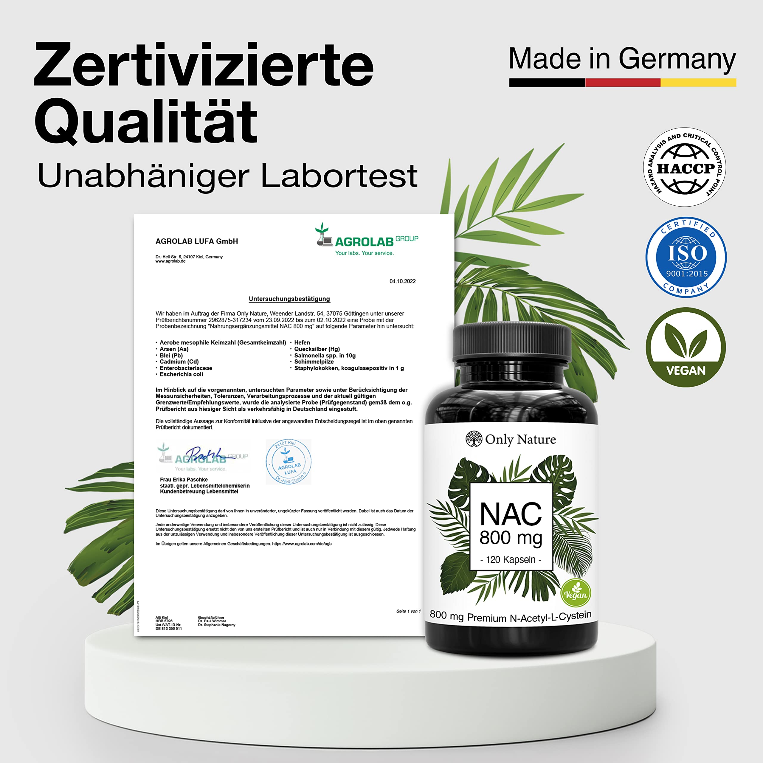 NAC - 180 Kapsel mit 800 mg N-Acetyl-Cystein