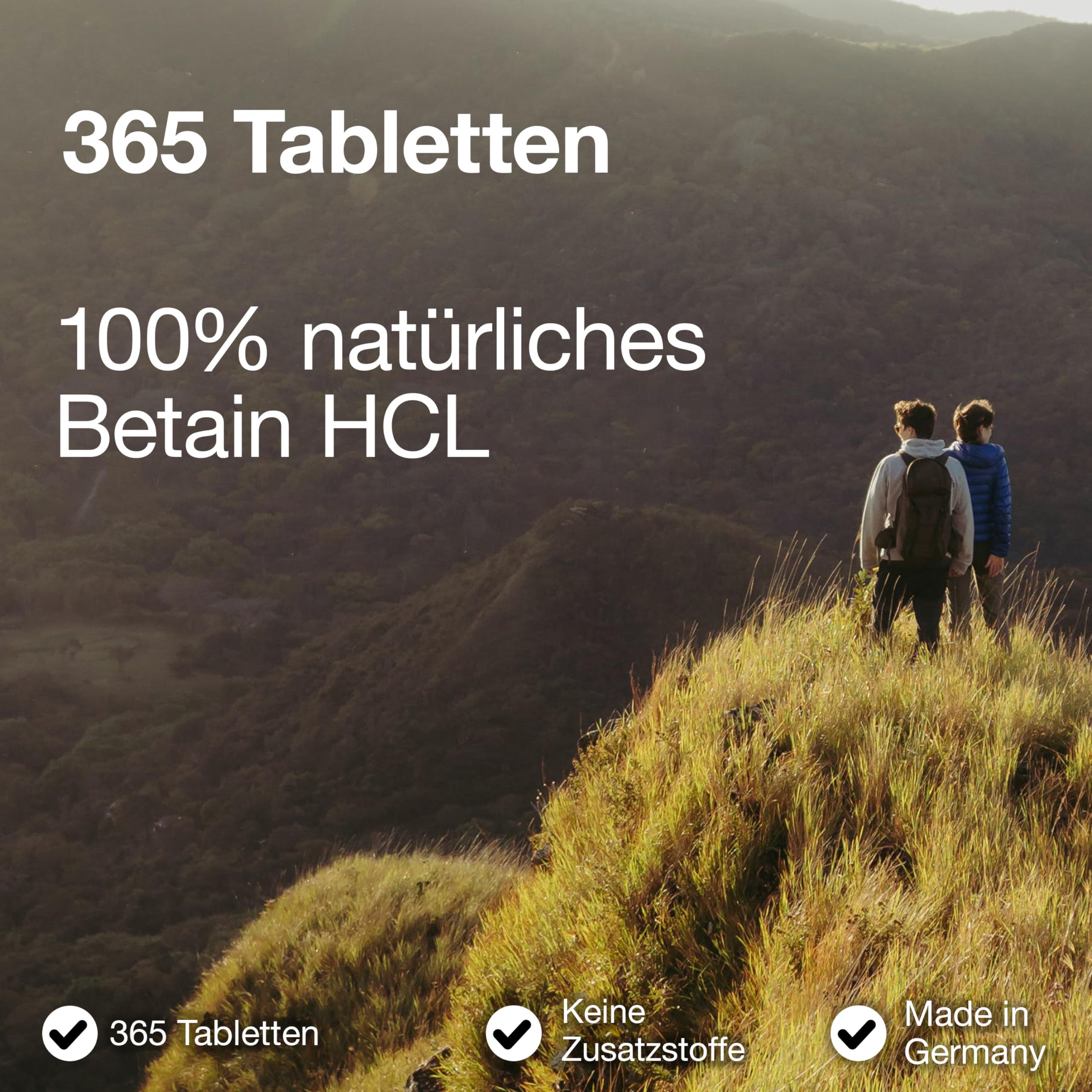 Betain HCL 650 mg - 365 Kapseln