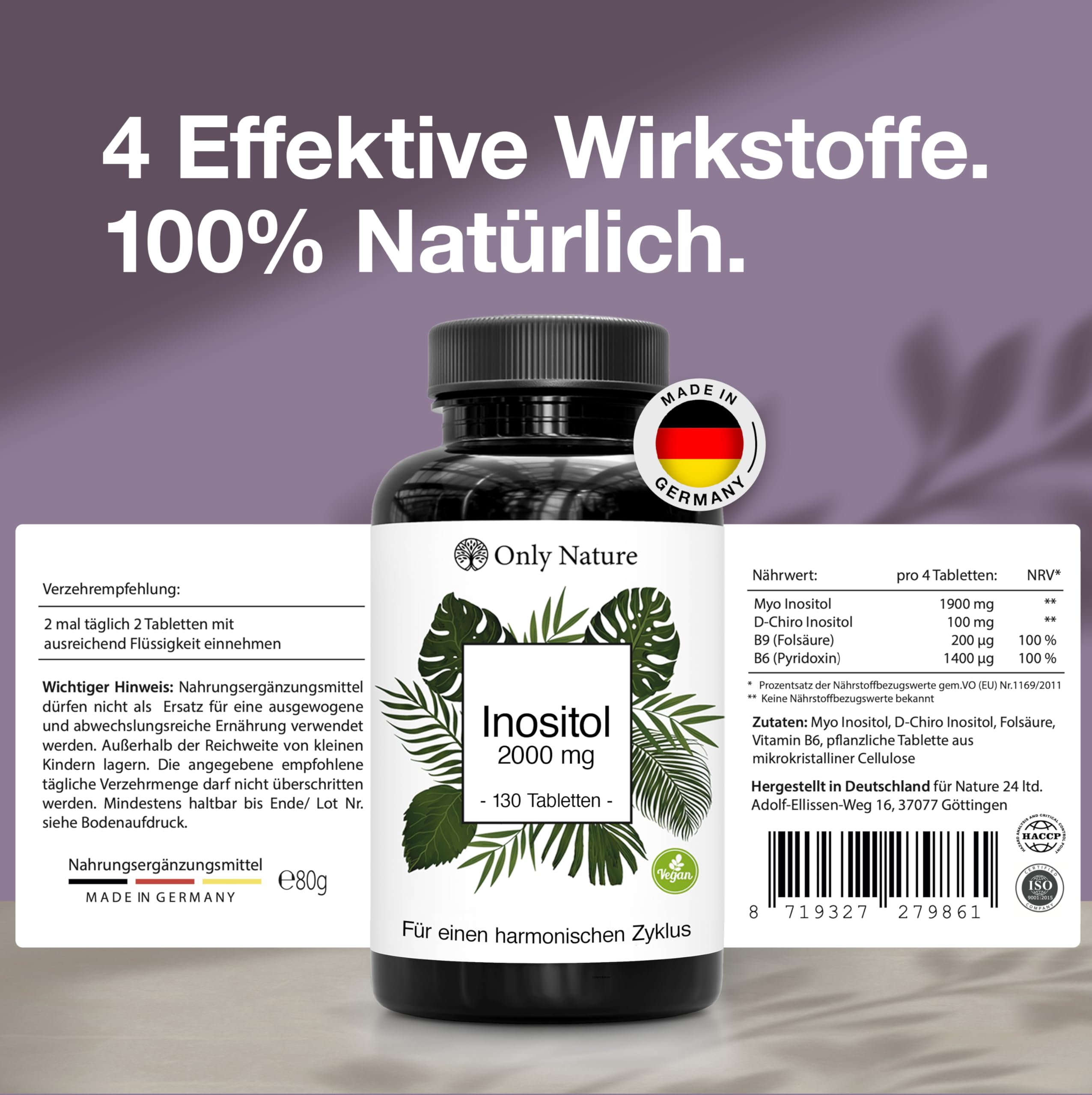 Myo Inositol Kapseln - 130 Tabletten