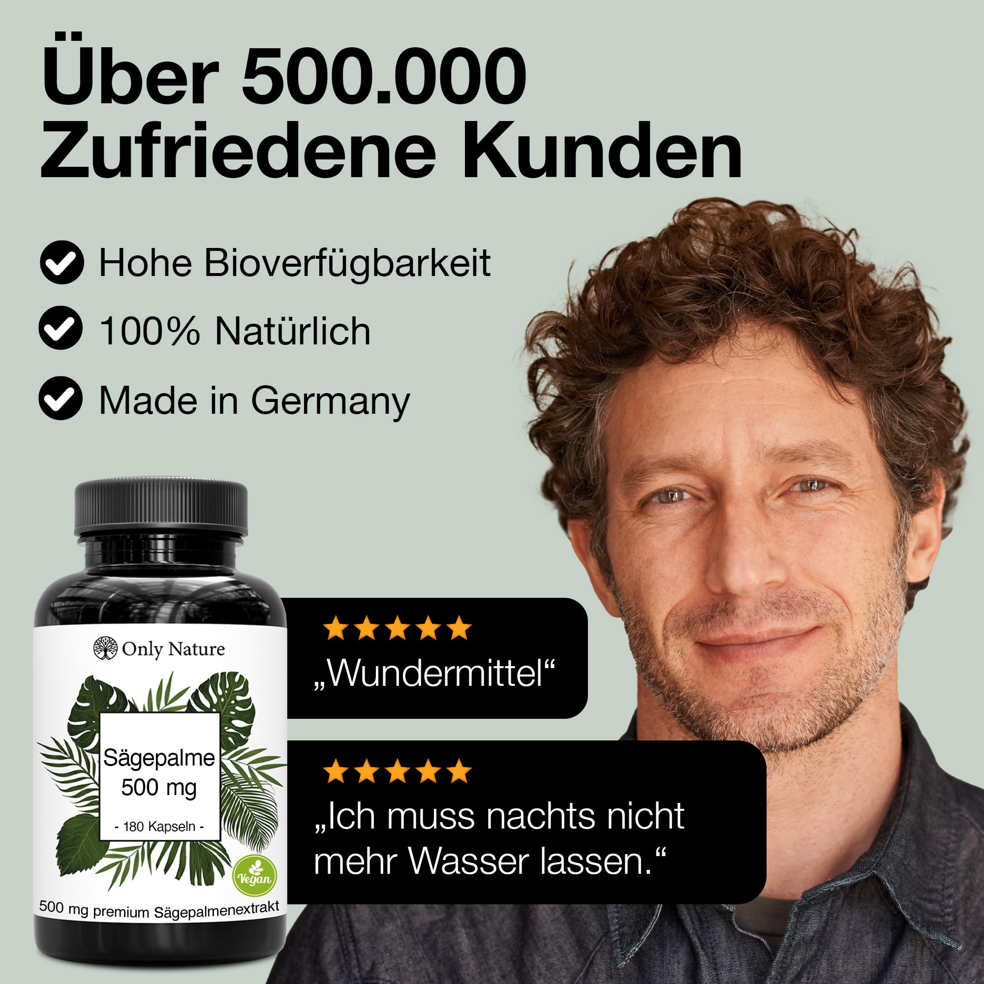Sägepalmenextrakt 500 mg - 180 Prosta Kapseln