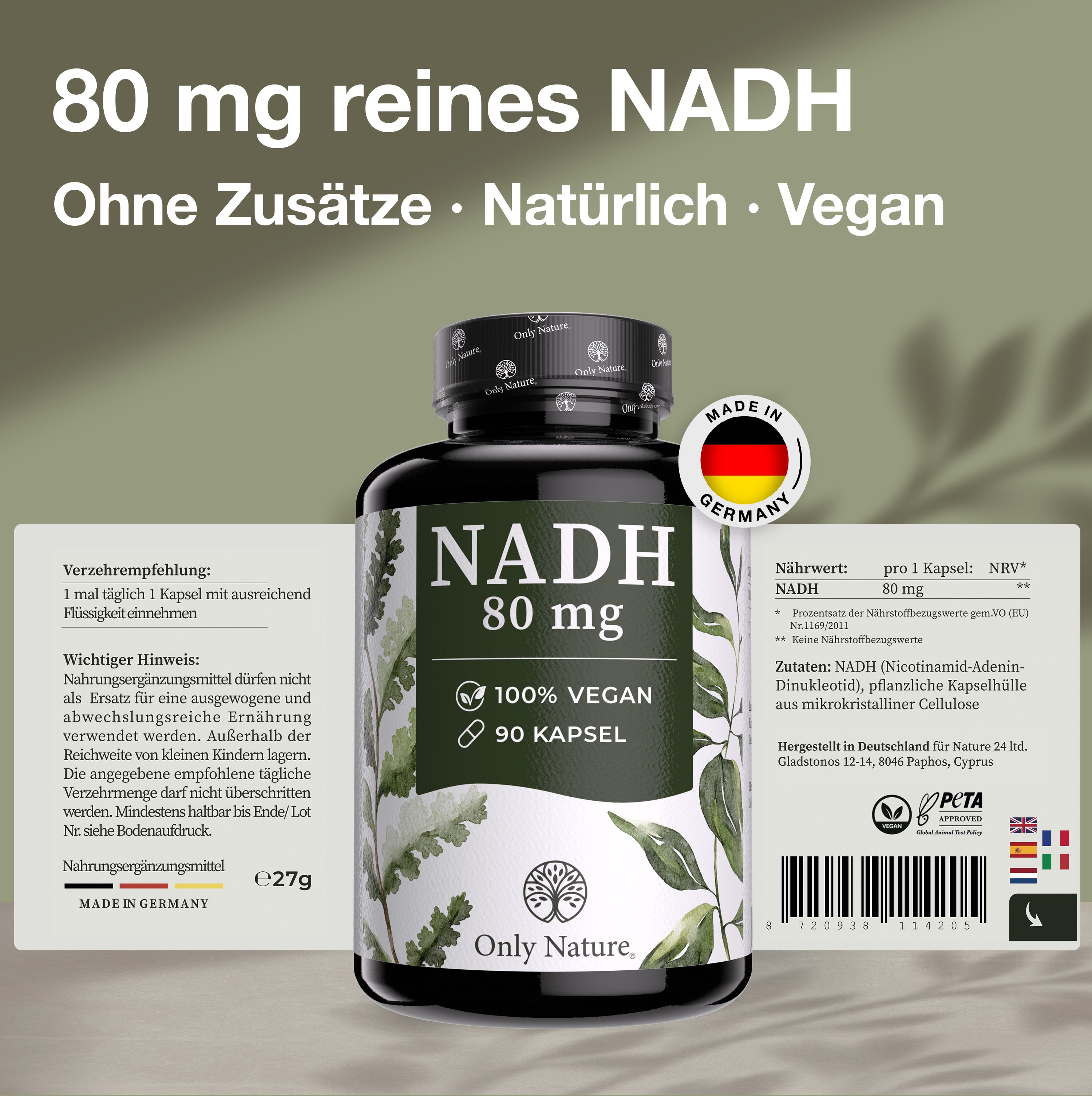NADH 50mg - 90 Kapseln