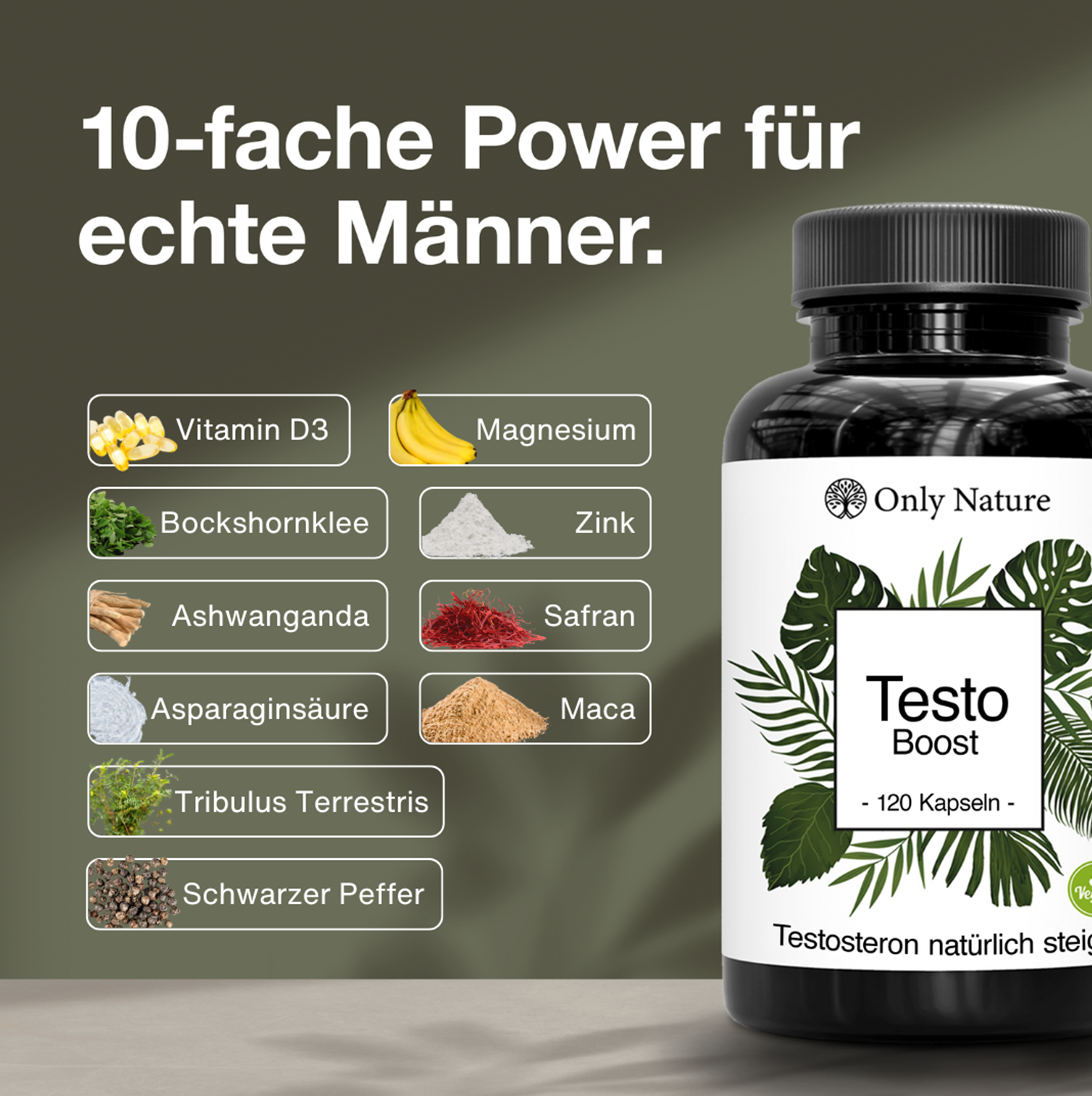 Testosteron Booster – 120 n Kapseln