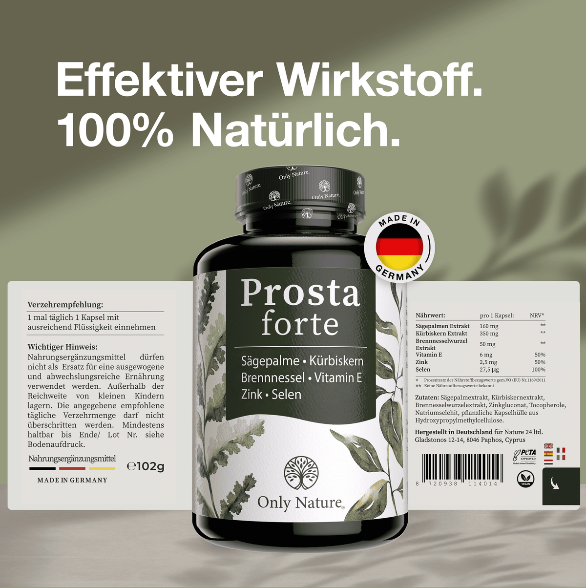 Prosta forte - 120 Prostata Kapseln