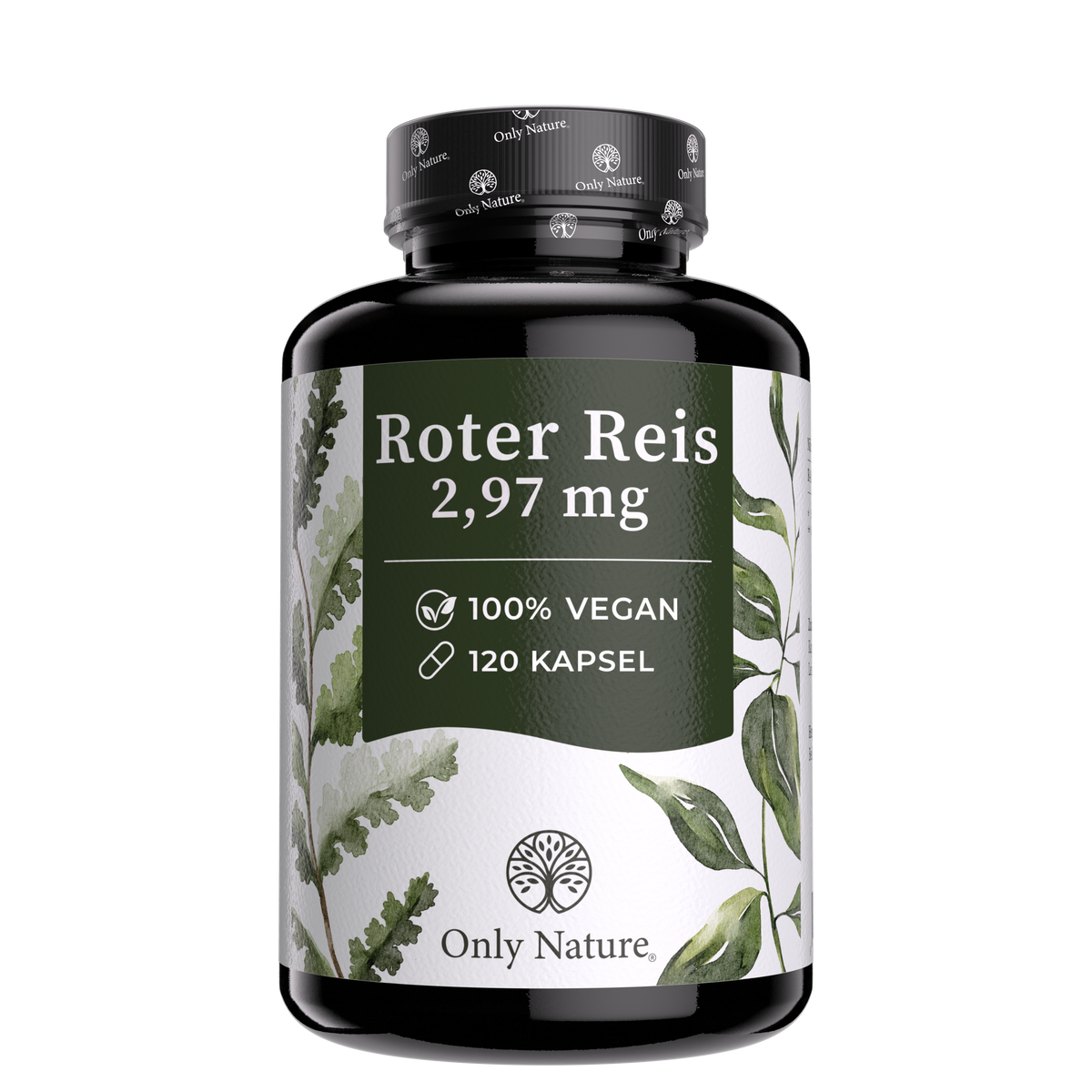Roter Reis 600 mg - Hochdosiert - 120 Kapseln