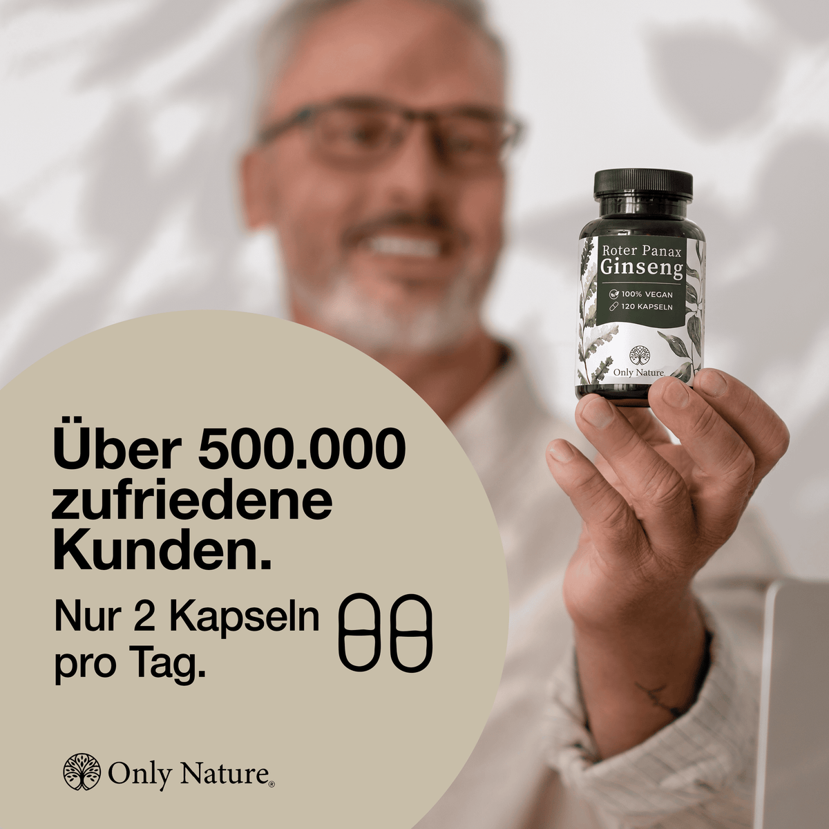Ginseng 600 mg - hochdosiert 120 mg Ginsenoside - 120 Kapseln