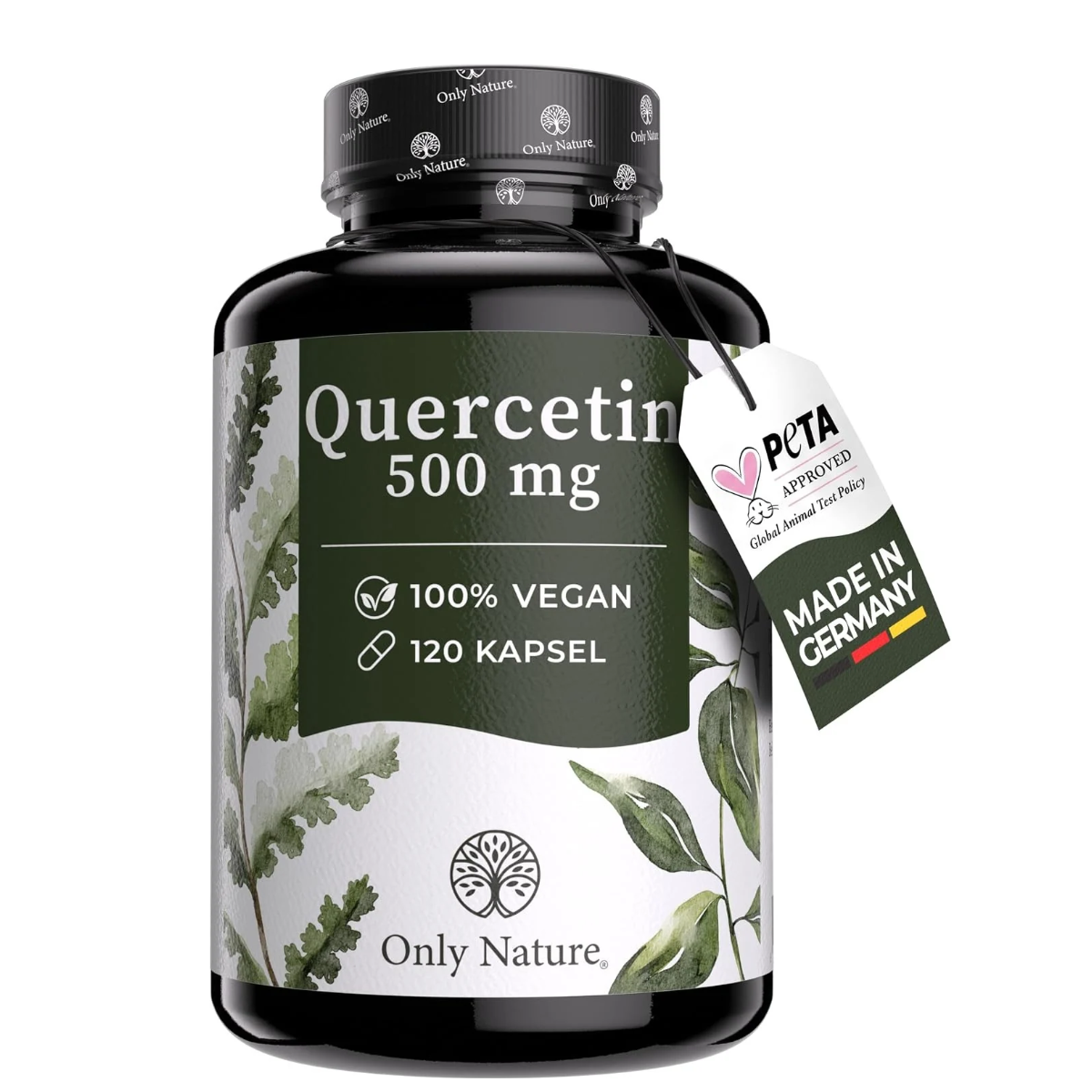 Quercetin Kapseln 500mg hochdosiert - 120 laborgeprüfte Kapseln