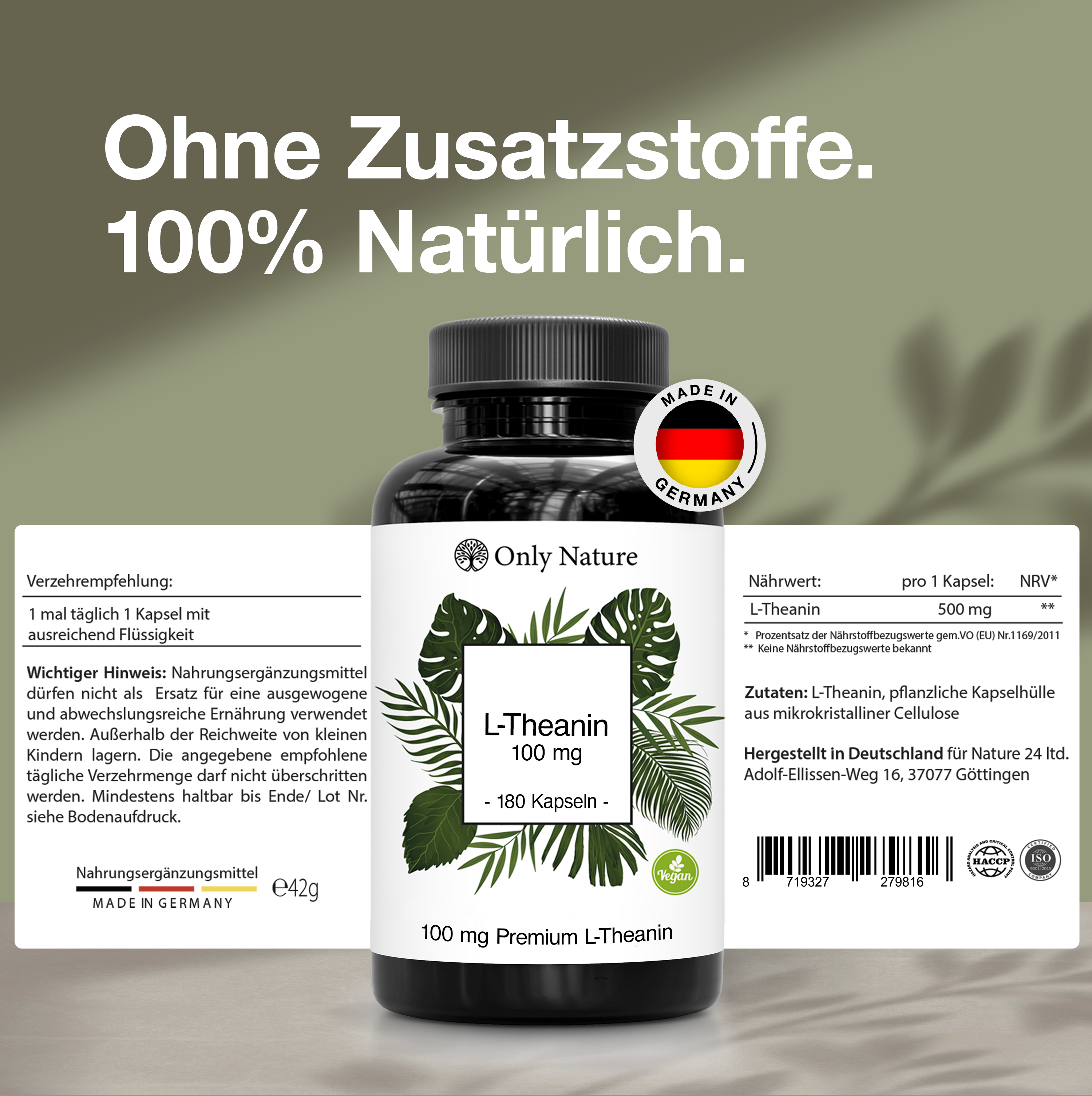 L Theanin Kapseln - 180 Stück