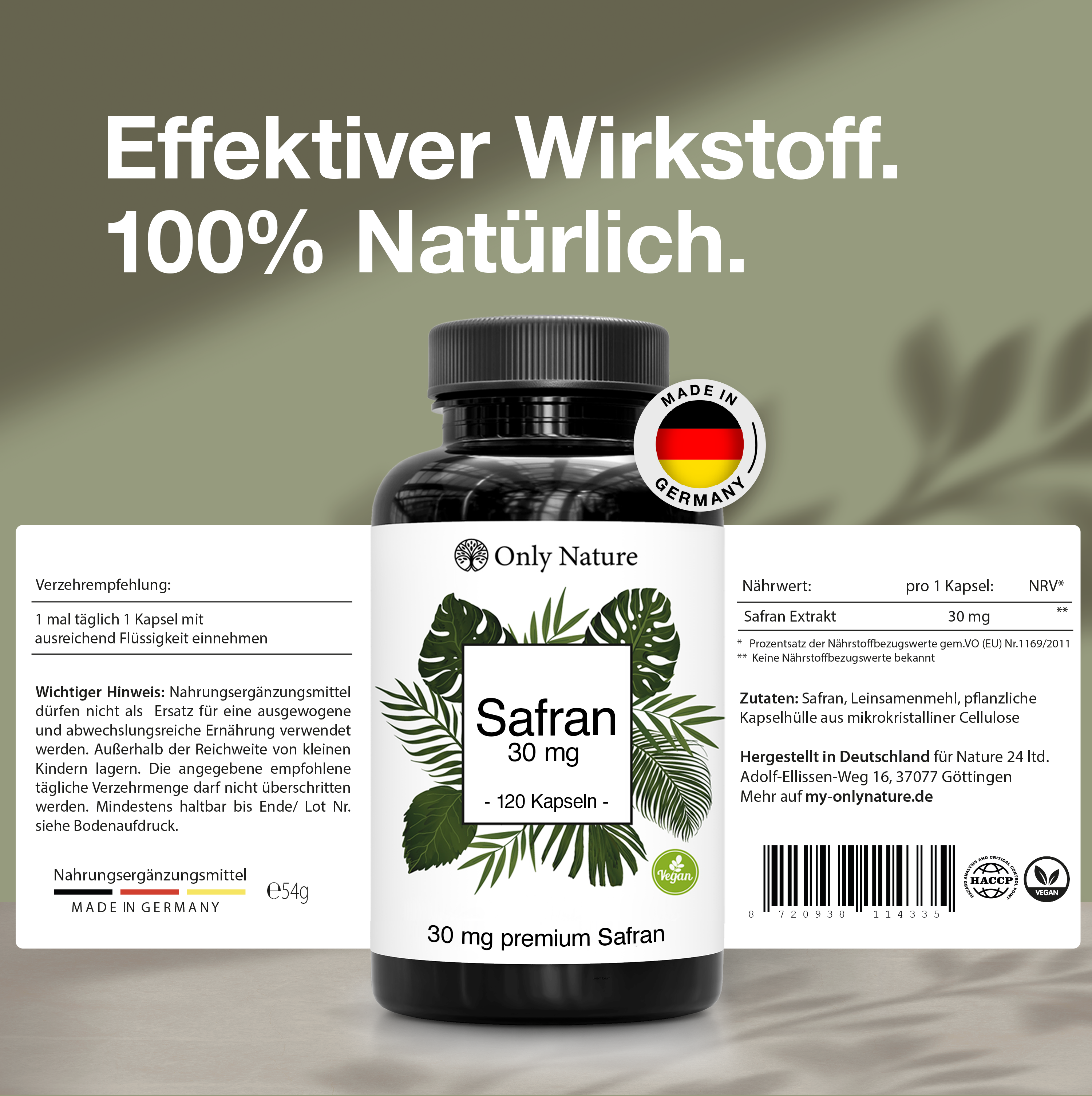 Safran Kapseln 30 mg – 120 Kapseln