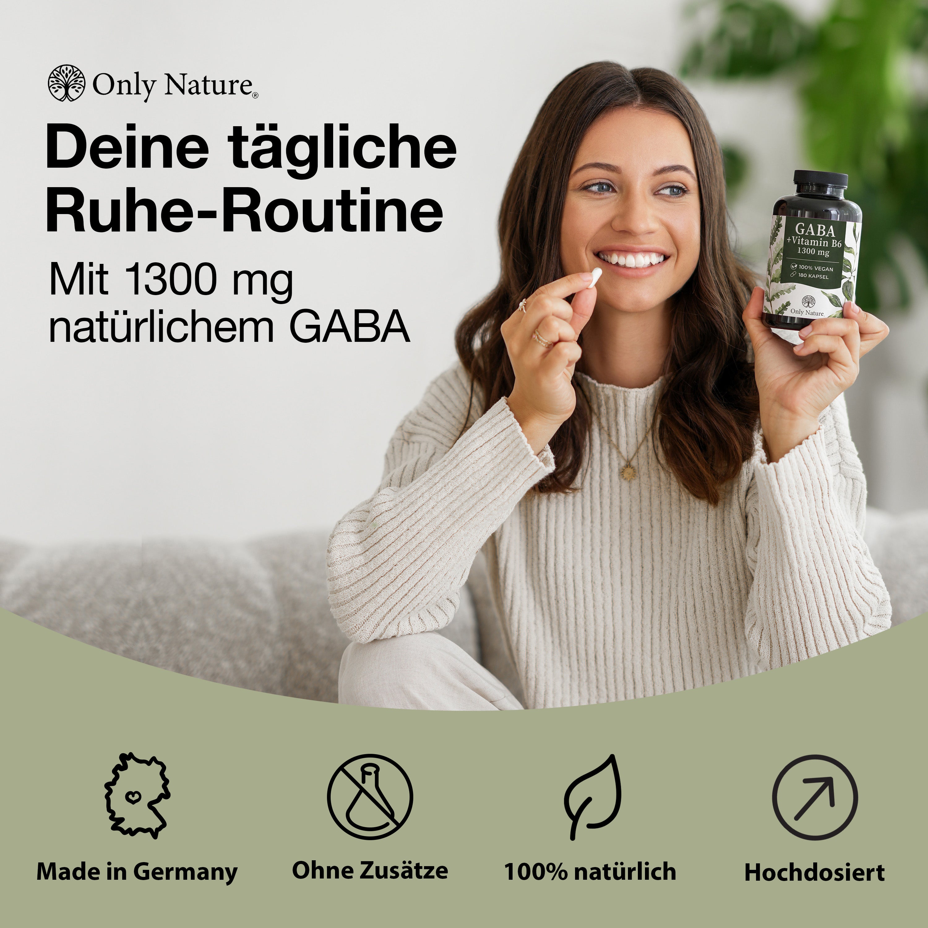 GABA Kapseln hochdosiert – 180 Kapseln