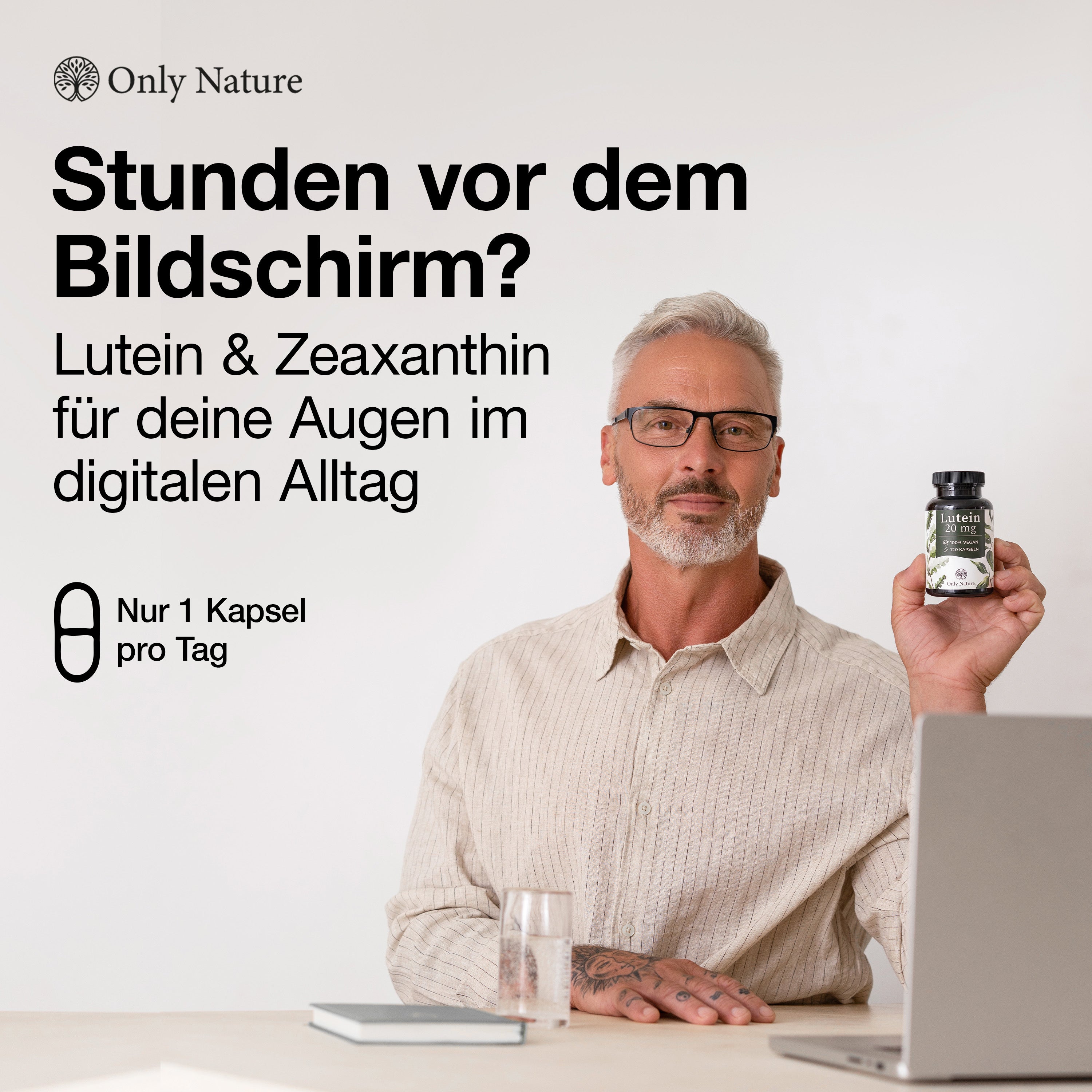 Lutein 20mg (mit 4 mg Zeaxanthin) - 120 Kapseln